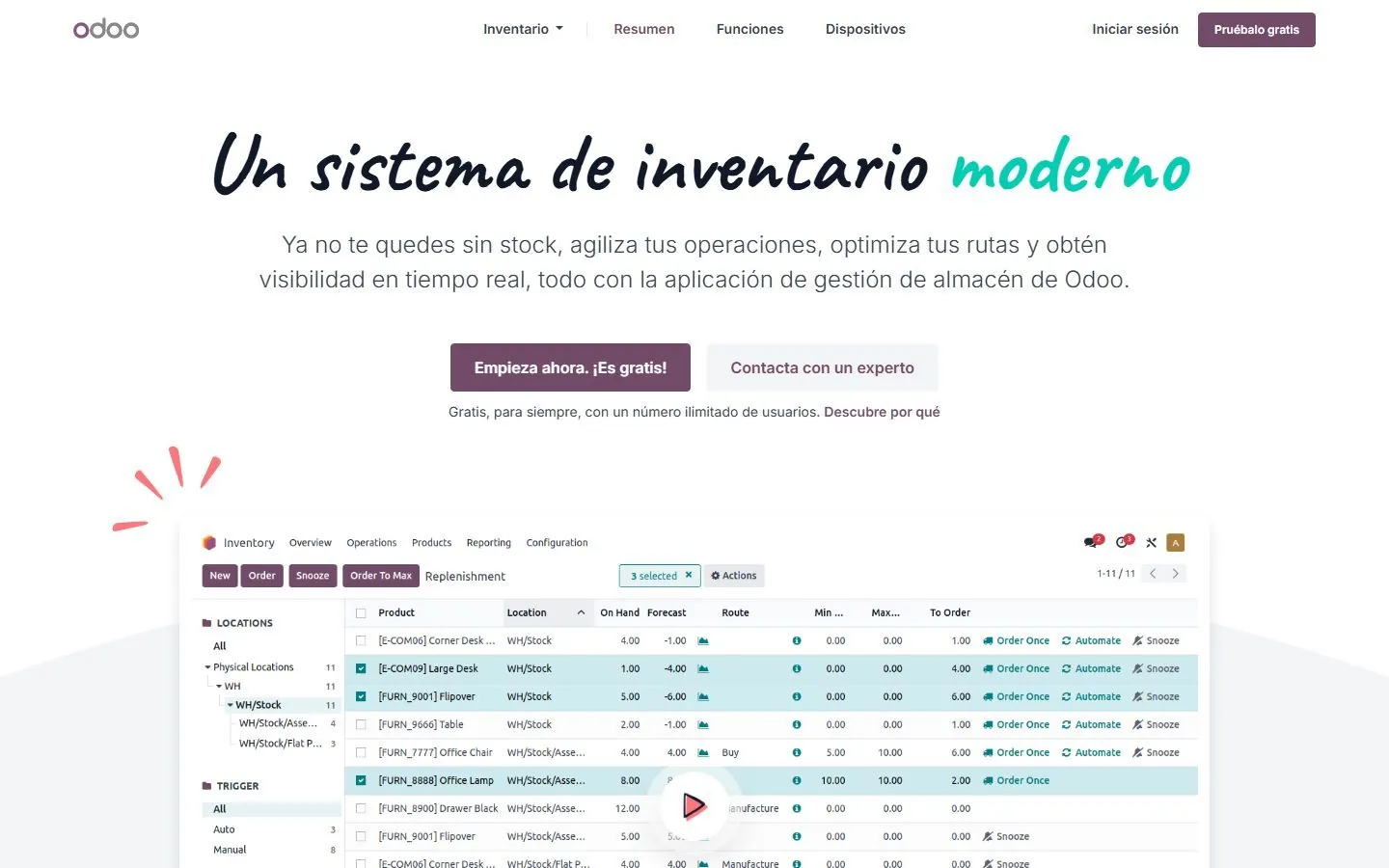Odoo 19 Inventario