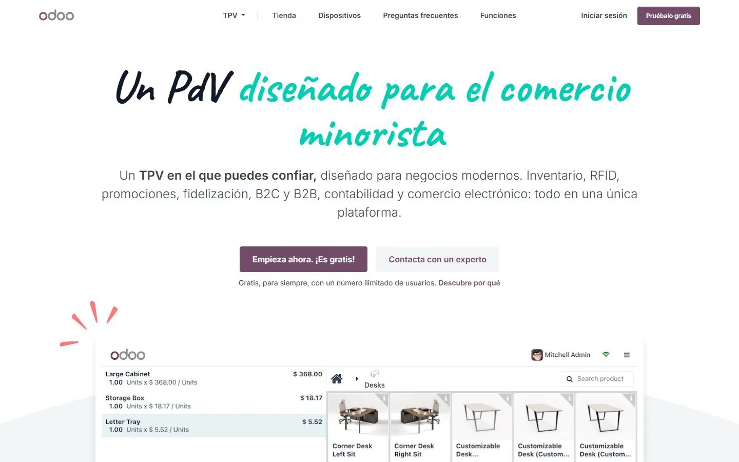 Captura Odoo 19 · TPV
